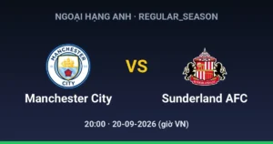 Manchester City FC vs Sunderland AFC