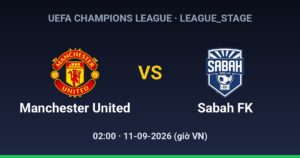 Manchester United FC vs Sabah FK