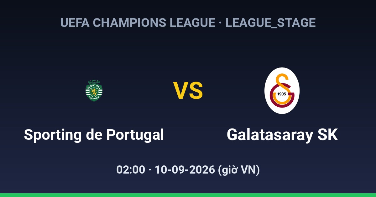 Sporting Clube de Portugal vs Galatasaray SK